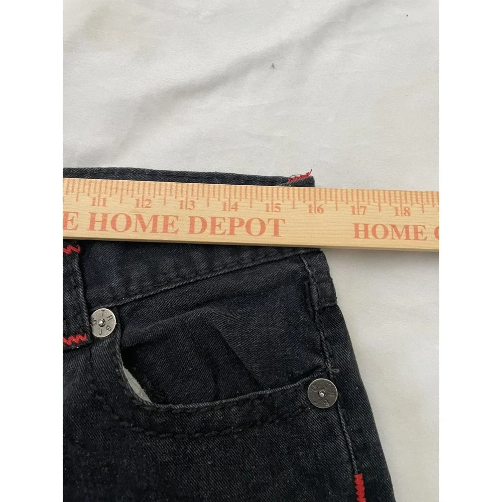Vintage True Religion Billy Super T Jeans 32x31 Black Flap Pockets Made in USA